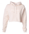 Minimal Dog Mom Cropped Hoodie - Blush by Royal Collections and Co.