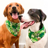 Cute Dogs in Amazon Reversible Summer Dog Bandana made by Royal Collections and Co.
