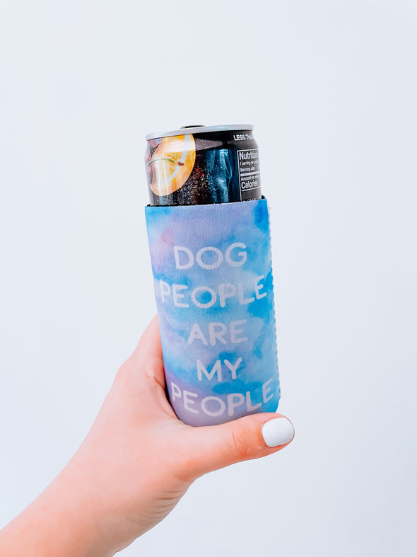 Dog People Slim Can Cooler/Koozie sold by Royal Collections and Co. made by Dapper Paw