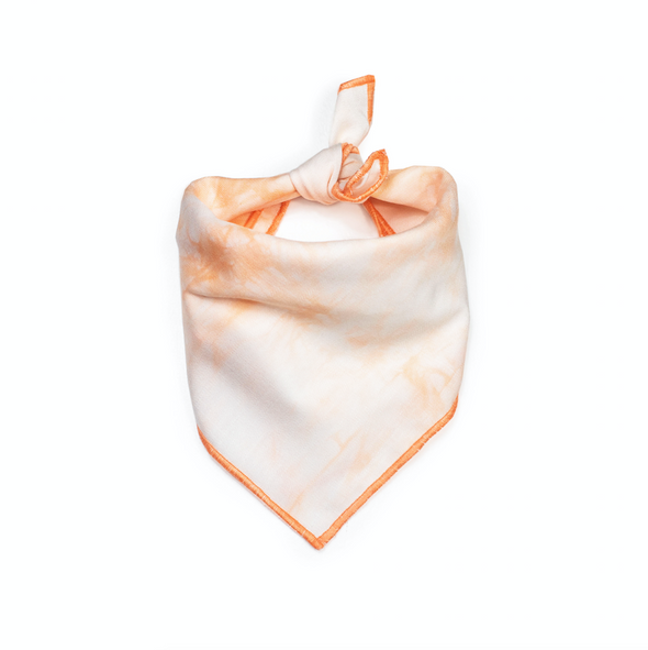 Peach Tie Die Summer Bandana made by Royal Collections and Co