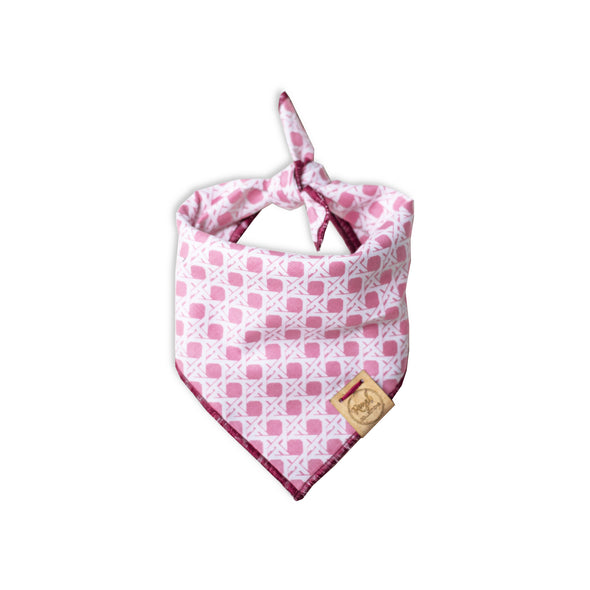 Pretty in Pink Dog Bandana made by Royal Collections and Co.