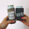 i love dog dads and please let me pet your dog dog mom slim can cooler koozie cheetah leopard animal print koozie made by dapper paw sold by royal collections and co..JPG.JPG